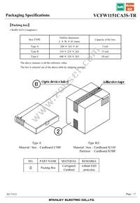 VCFW1151CA3S-TR Datasheet Page 17