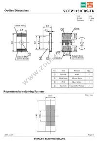 VCFW1151CDS-TR Datasheet Page 2