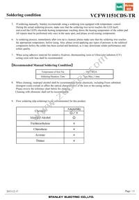 VCFW1151CDS-TR Datasheet Page 11