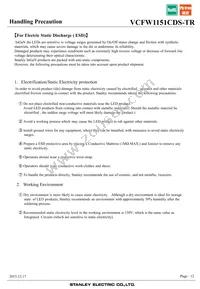 VCFW1151CDS-TR Datasheet Page 12