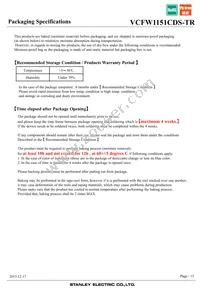 VCFW1151CDS-TR Datasheet Page 15