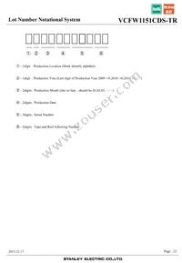 VCFW1151CDS-TR Datasheet Page 22