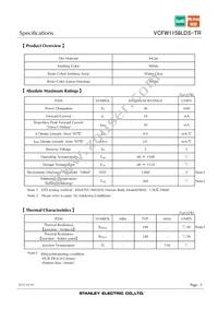 VCFW1158LDS-TR Datasheet Page 3