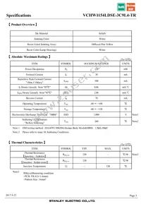 VCHW1154LDSE-3C9L4-TR Datasheet Page 3