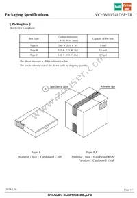 VCHW1154LDSE-TR Datasheet Page 17