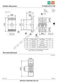 VCKB1111CS-TR Datasheet Page 2