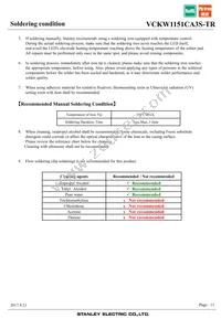 VCKW1151CA3S-TR Datasheet Page 11