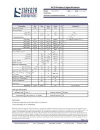 VCO-215TC Datasheet Cover