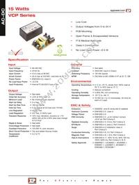 VCP15US15 Datasheet Cover