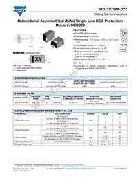 VCUT0714A-02Z-GS08 Datasheet Cover