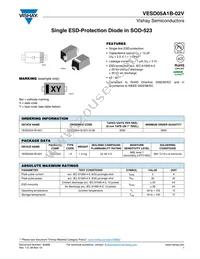 VESD05A1B-02V-GS08 Datasheet Cover