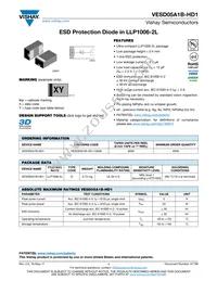 VESD05A1B-HD1-GS08 Datasheet Cover