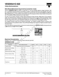 VESD05A1C-02Z-GS08 Datasheet Page 2