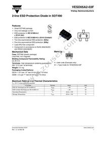 VESD05A2-03F-GS08 Datasheet Cover