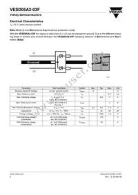 VESD05A2-03F-GS08 Datasheet Page 2