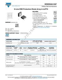 VESD05A6-HAF-GS08 Datasheet Cover