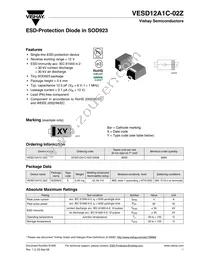 VESD12A1C-02Z-GS08 Datasheet Cover