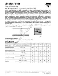 VESD12A1C-02Z-GS08 Datasheet Page 2