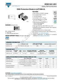 VESD15A1-HD1-G4-08 Datasheet Cover