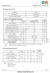 VFHD1111C-3B72B-TR Datasheet Page 3