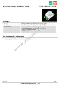 VFHD1116P-4C32B-TR Datasheet Cover