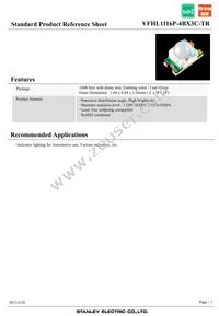 VFHL1116P-4BX3C-TR Datasheet Cover