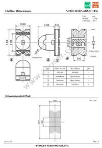 VFHL1116P-4BX3C-TR Datasheet Page 2