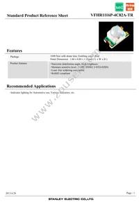 VFHR1116P-4C82A-TR Datasheet Cover