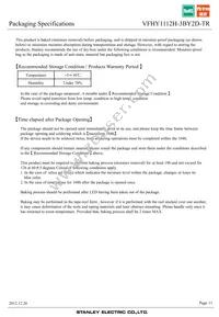 VFHY1112H-3BY2D-TR Datasheet Page 11