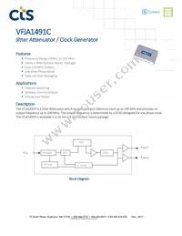 VFJA1491C-100.000M-10.000M Datasheet Cover