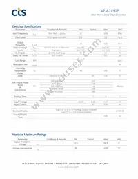 VFJA1491P-156.250M-25.000M Datasheet Page 2