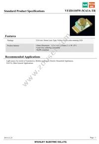 VFJD1105W-5C63A-TR Datasheet Cover