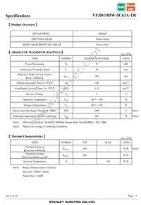VFJD1105W-5C63A-TR Datasheet Page 3