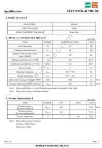 VFJY1105W-4C92D-TR Datasheet Page 3