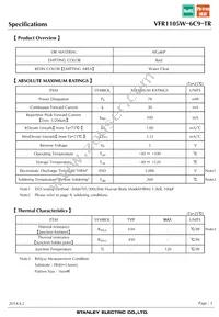 VFR1105W-6C9-TR Datasheet Page 3