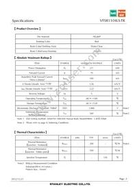 VFSR1104LS-TR Datasheet Page 3