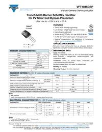 VFT1045CBP-M3/4W Datasheet Cover