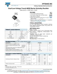 VFT3045C-M3/4W Datasheet Cover