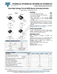 VFT3060G-E3/4W Datasheet Cover