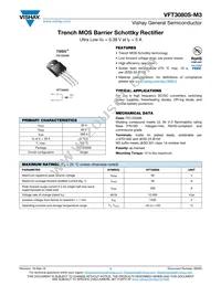VFT3080S-M3/4W Datasheet Cover