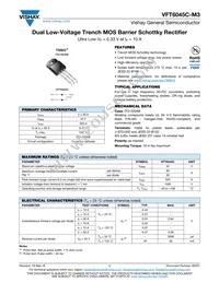 VFT6045C-M3/4W Datasheet Cover