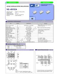VG-4511CA 153.6000M-GGCT3 Datasheet Cover