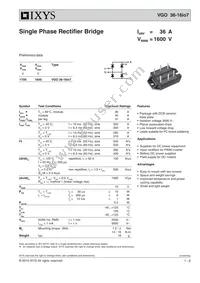 VGO36-16IO7 Datasheet Cover