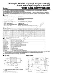 VHV12-1.5K1000P Datasheet Cover