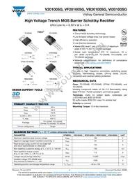VI20100SG-E3/4W Datasheet Cover