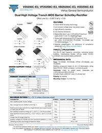 VI20200C-E3/4W Datasheet Cover