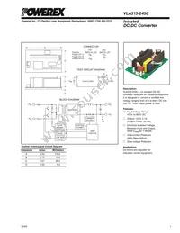 VLA313-2450 Datasheet Cover