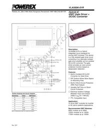 VLA500K-01R Datasheet Cover