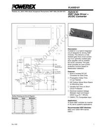 VLA502-01 Datasheet Cover