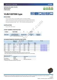 VLBU1007090T-R15L Datasheet Cover